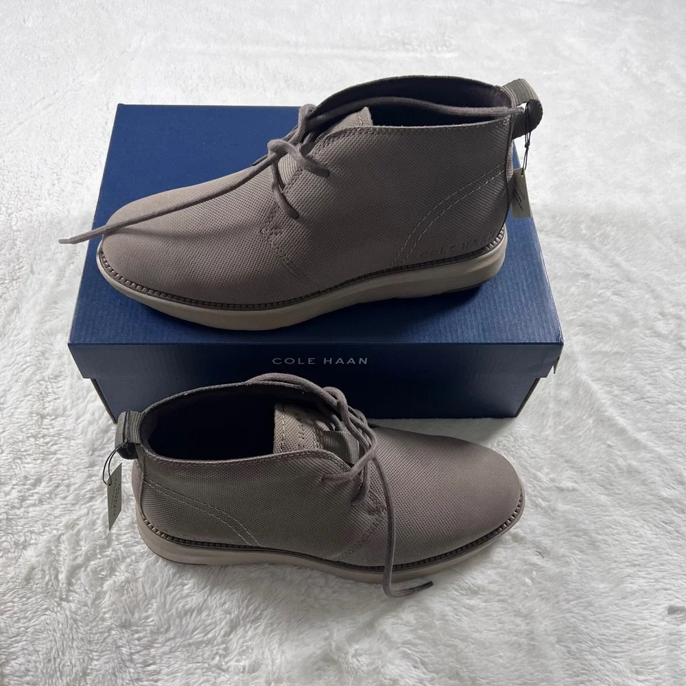 Cole Haan Grand Atlantic CK WR‎ Mens 7 Morel Dune Chukka Boots C37846 New
